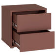 NACHTSCHRANK 50/48/42 cm  - Silberfarben/Terracotta, Trend, Holzwerkstoff/Kunststoff (50/48/42cm) - Carryhome