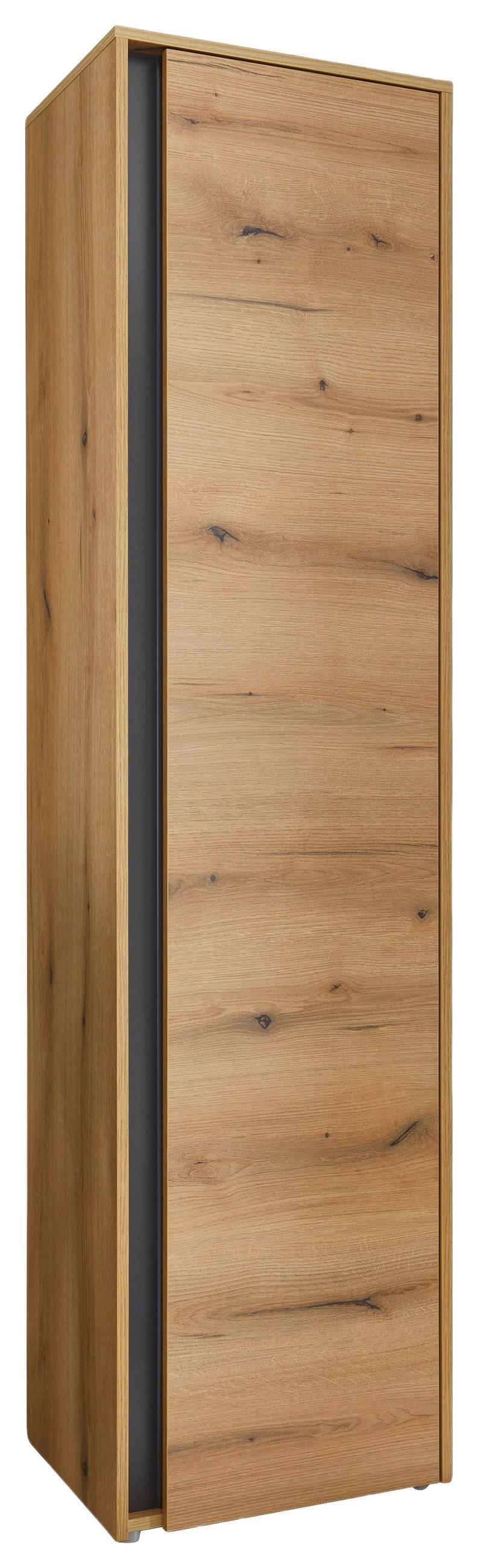 GARDEROBENSCHRANK  in 50/200/40 cm  - Eichefarben/Anthrazit, Design, Holzwerkstoff/Kunststoff (50/200/40cm) - Modante
