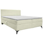 BOXBETT 160/200 cm  in Creme  - Creme/Schwarz, Design, Holz/Holzwerkstoff (160/200cm) - Xora