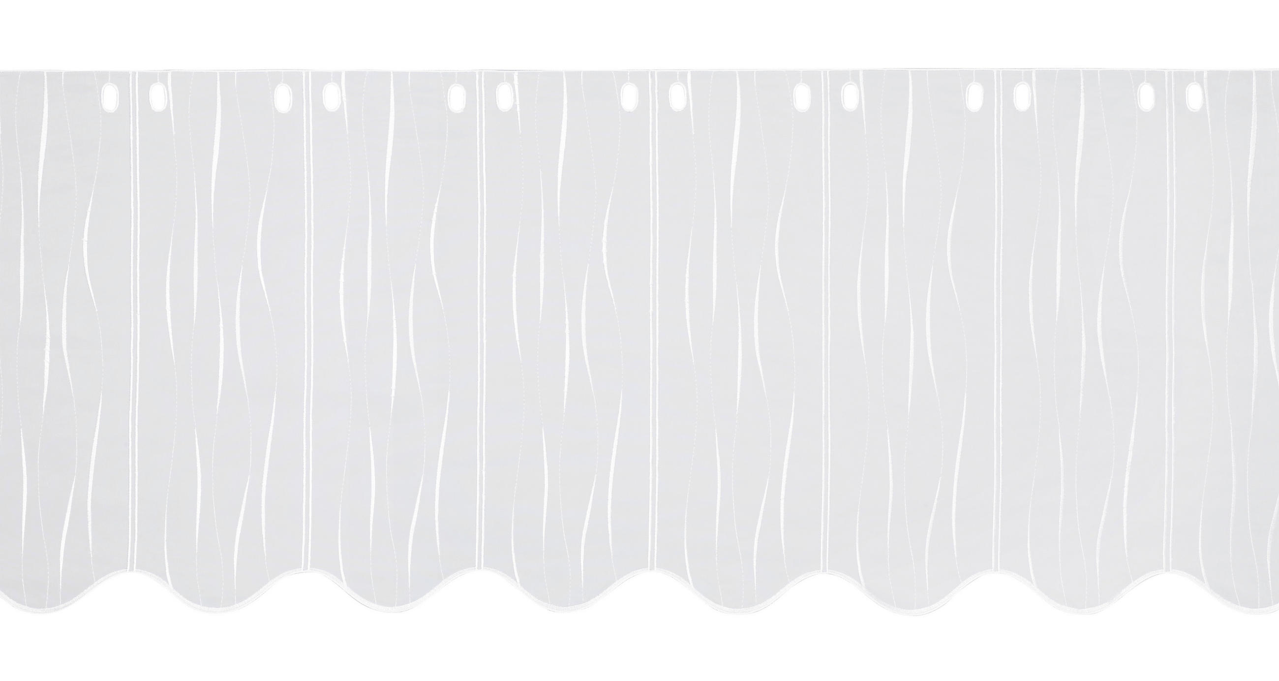 KURZGARDINE 50 cm   - Weiß, KONVENTIONELL, Textil (50cm) - Esposa