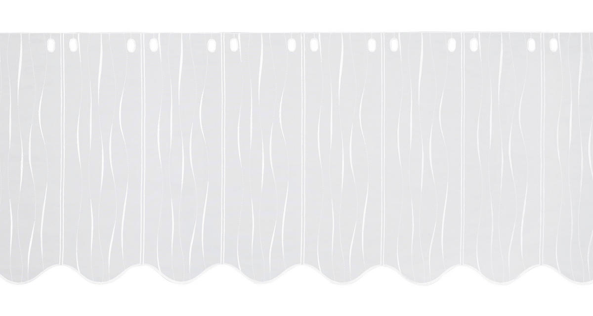 VITRÁZSFÜGGÖNY 50 cm  - fehér, Konventionell, textil (50cm) - Esposa