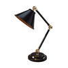 TISCHLEUCHTE - Messingfarben/Schwarz, Basics, Metall (21/52.3/21cm) - Elstead Lighting