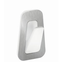 KLEBEHAKEN  in Weiß, Edelstahlfarben  - Edelstahlfarben/Weiß, Basics, Kunststoff/Metall (2,7/4,2/1,6cm) - Tesa