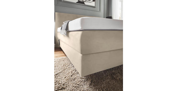 BOXSPRINGBETT 160/200 cm  in Naturfarben  - Naturfarben, KONVENTIONELL, Holz/Textil (160/200cm) - Dieter Knoll