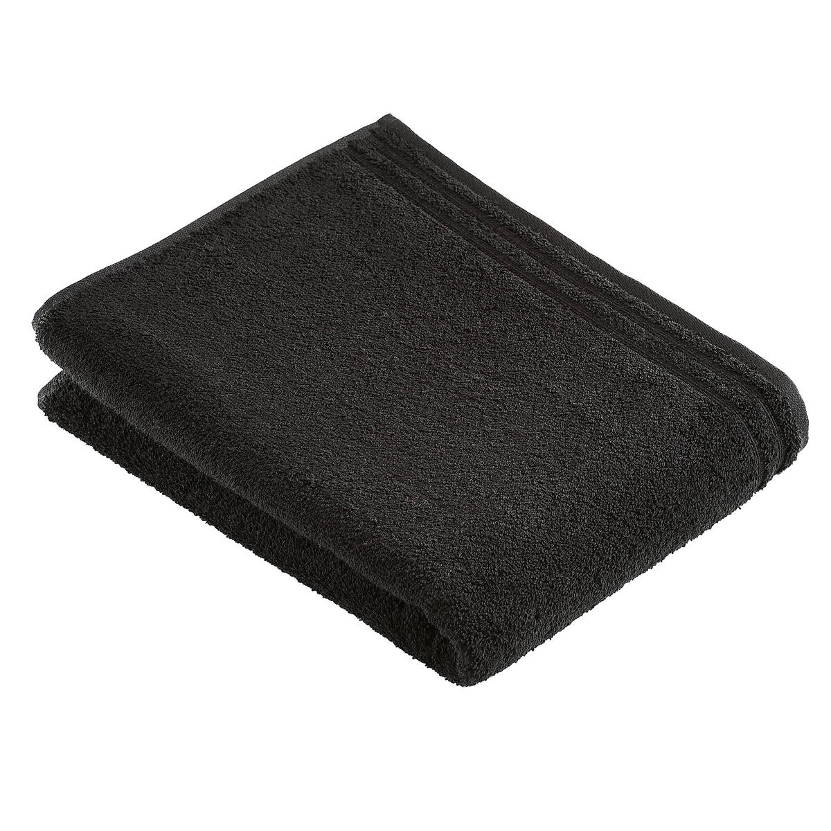 RUČNÍK DO KOUPELNY, 100/150 cm, černá - černá, Basics, textil (100/150cm) - Vossen