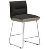 TRESENSTUHL in Metall, Textil Anthrazit, Edelstahlfarben, Greige  - Edelstahlfarben/Greige, Design, Textil/Metall (48/92/54cm) - Dieter Knoll