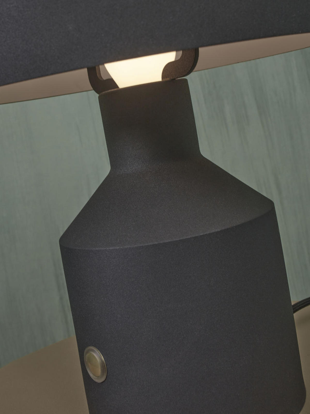 TISCHLEUCHTE Porto 25/29 cm   - Schwarz, Basics, Metall (25/29cm) - It's about Romi