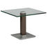 BEISTELLTISCH in Metall, Glas 60/60/46-65 cm - Edelstahlfarben/Beige, Design, Glas/Kunststoff (60/60/46-65cm) BEISTELLTISCH in Metall, Glas 60/60/46-65 cm - Edelstahlfarben/Beige, Design, Glas/Kunststoff (60/60/46-65cm)