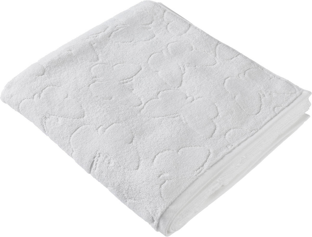 DUSCHTUCH 70/140 cm Butterfly  - Weiß, Trend, Textil (70/140cm) - Esposa