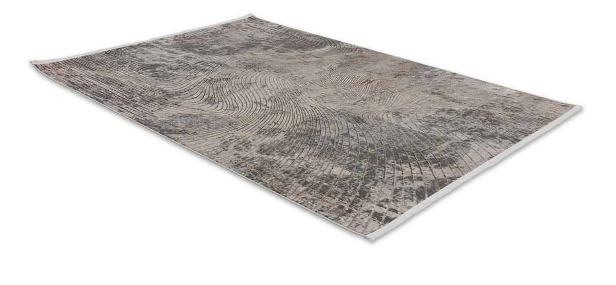 WEBTEPPICH Wohnzimmer 80/150 cm Castello Schwarz, Goldfarben rechteckig  - Goldfarben/Schwarz, Design, Textil (80/150cm) - Astra