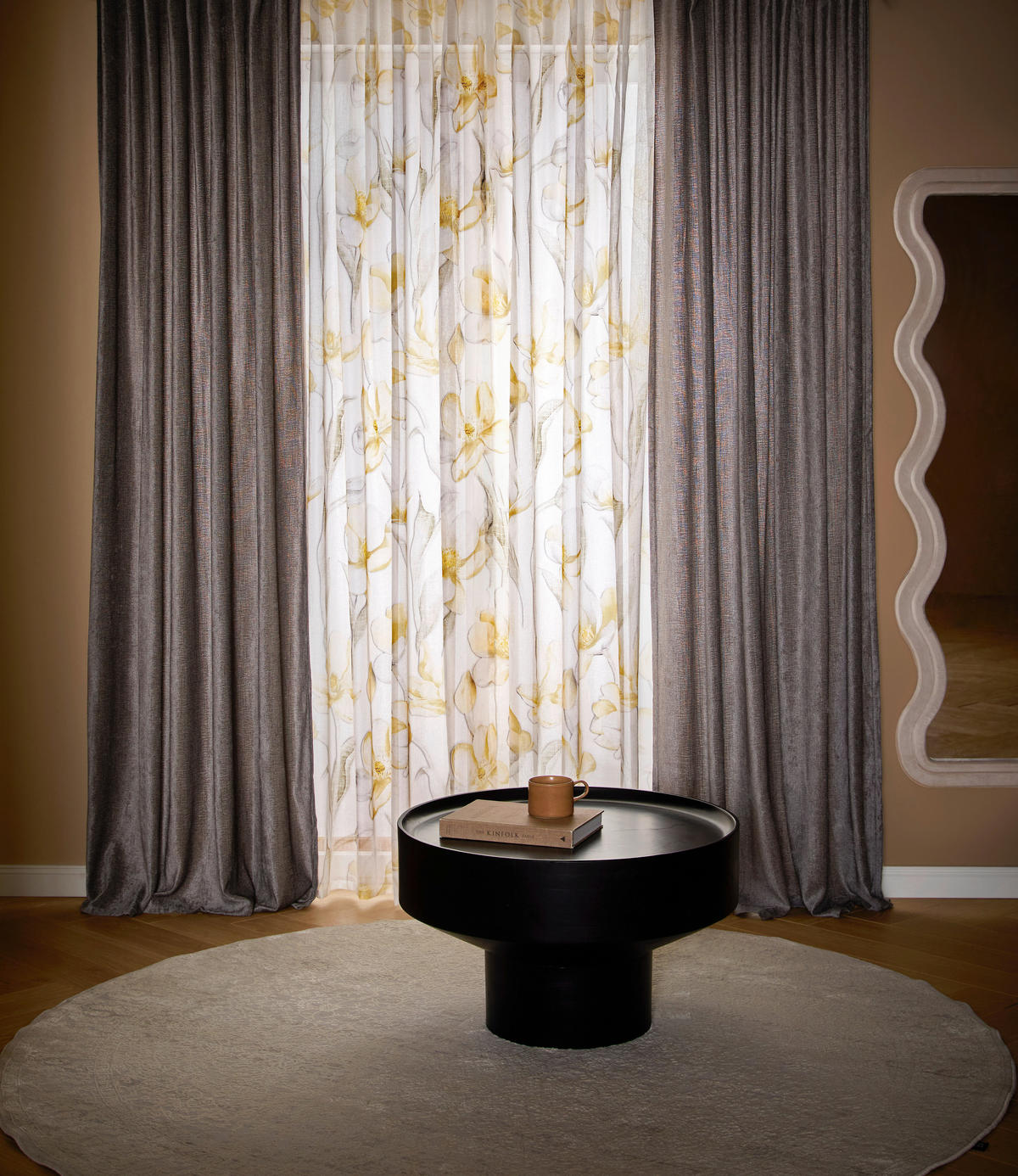 GOTOVA ZAVESA žuta  140/245 cm  - žuta, Konvencionalno, tekstil (140/245cm) - Esposa