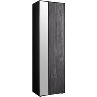 GARDEROBENSCHRANK LENYA GARDEROBEN 60/196/39 cm  - Anthrazit/Schwarz, Design, Glas/Holz (60/196/39cm) - Johann Jakob