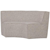 ECKBANK  in Sandfarben  - Sandfarben/Schwarz, Design, Kunststoff/Textil (186/85/90cm) - Livetastic