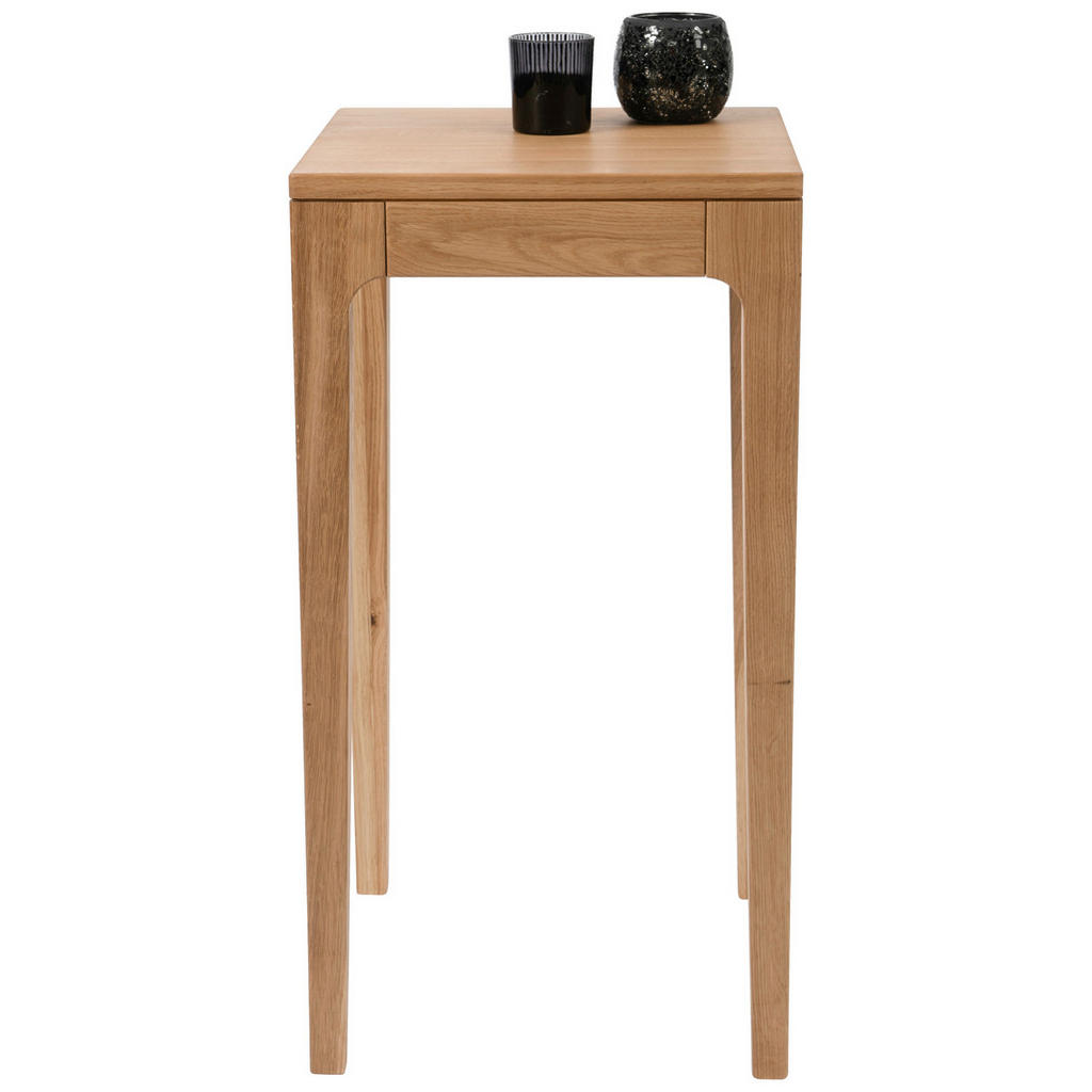 Thumbnail - Beistelltisch, Wildeiche, Holz, Wildeiche, massiv, quadratisch, eckig, 40x80x40 cm, einfacher Aufbau, Wohnzimmer, Wohnzi...