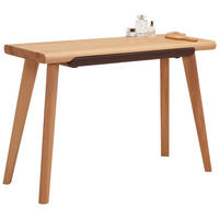 KONSOLENTISCH in Holz, Textil 110/45/75 cm    - Buchefarben/Braun, Natur, Holz/Textil (110/45/75cm) - Linea Natura