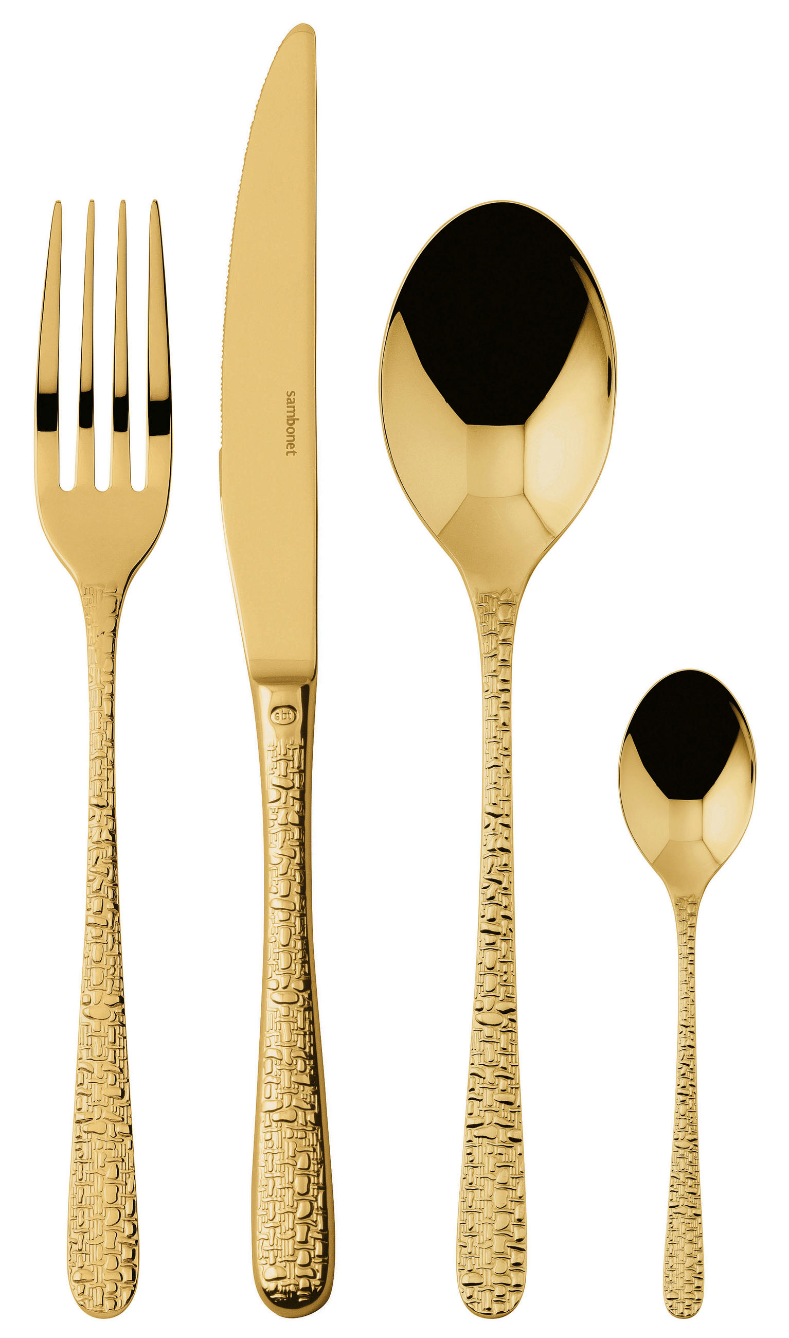 SET PRIBORA ZA JELO  24-dijelni     Venezia  - zlatne boje, Basics, metal (30/20/5cm) - Sambonet