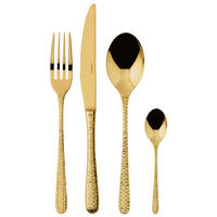 PRIBOR ZA JELO  24 dela     - zlatna, Osnovno, metal (30/20/5cm) - Sambonet