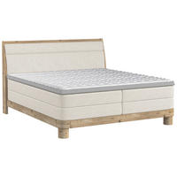 BOXSPRINGBETT 140/200 cm  in Naturfarben  - Eichefarben/Naturfarben, Natur, Holz/Textil (140/200cm) - Valnatura