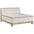 BOXSPRINGBETT 140/200 cm  in Naturfarben  - Eichefarben/Naturfarben, Natur, Holz/Textil (140/200cm) - Valnatura