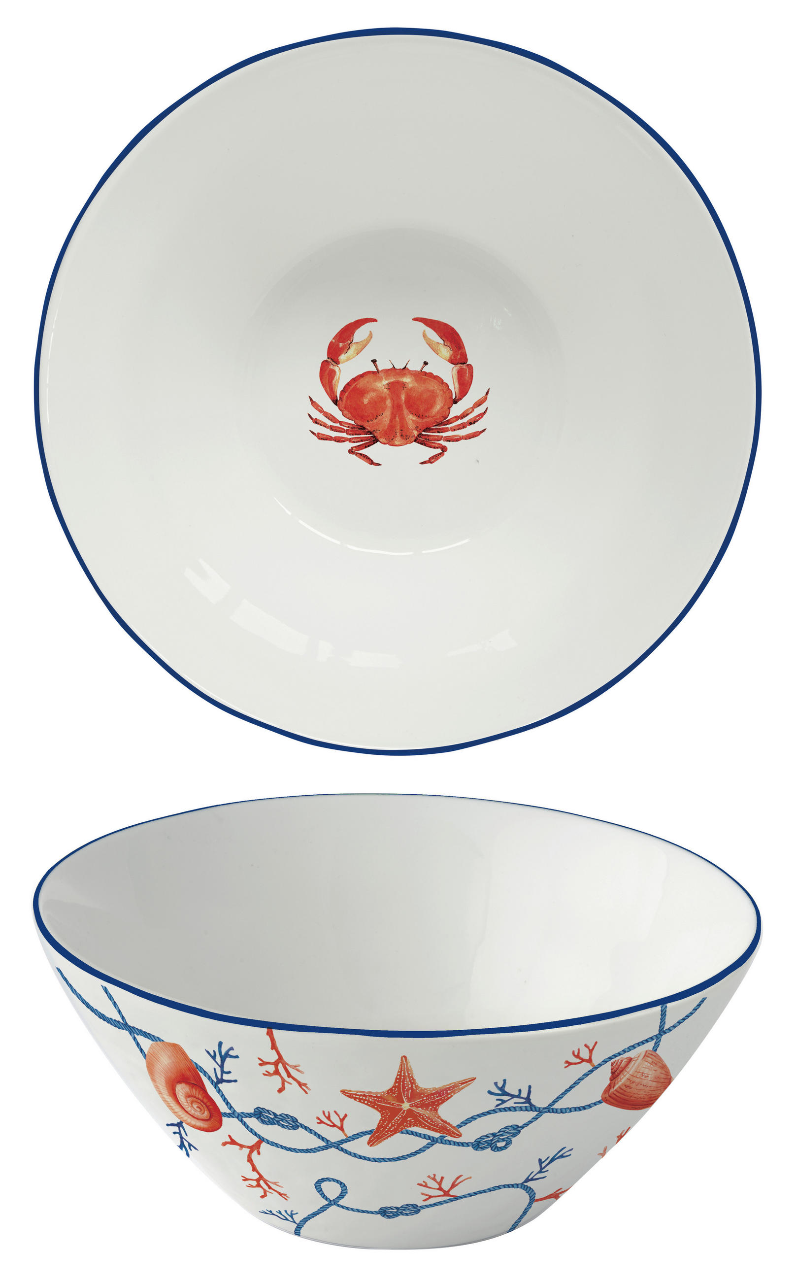 ZDJELA   16/16/7.5 cm         - bijela/crvena, Lifestyle, keramika (16/16/7.5cm) - Easy Life
