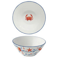 ZDJELA   16/16/7.5 cm         - bijela/crvena, Lifestyle, keramika (16/16/7.5cm) - Easy Life
