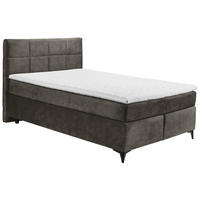 BOXSPRINGBETT 140/200 cm  in Anthrazit  - Anthrazit/Schwarz, Design, Holzwerkstoff/Kunststoff (140/200cm) - Xora