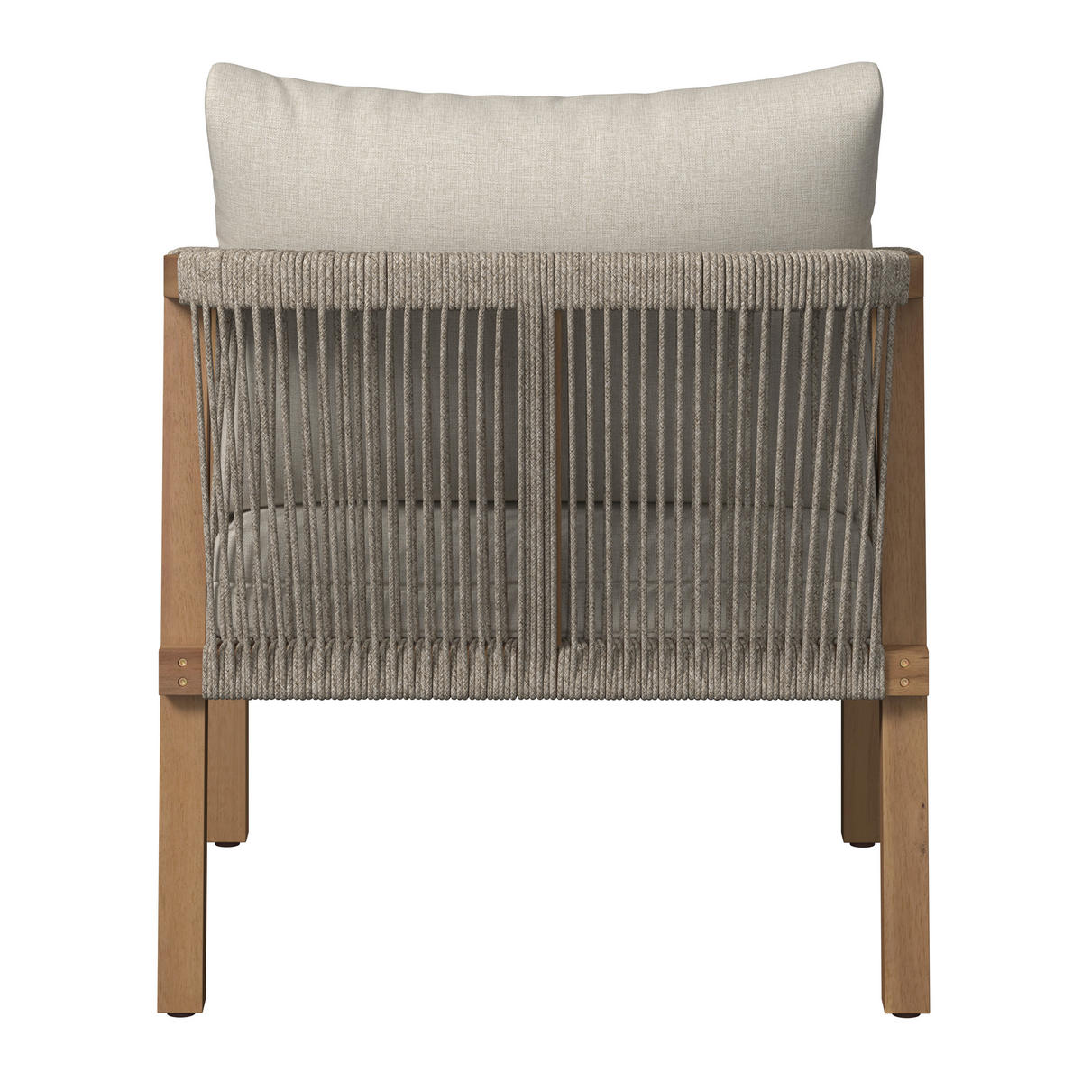 LOUNGEGARNITUR   203,5/69/79,5 cm Akazie massiv  - Beige/Akaziefarben, Natur, Holz (203,5/69/79,5cm) - Ambia Garden