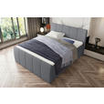 BOXSPRINGBETT 180/200 cm  in Grau  - Schwarz/Grau, KONVENTIONELL, Kunststoff/Textil (180/200cm) - Carryhome