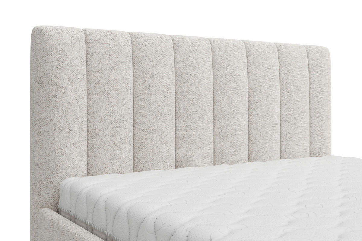 TAPECIRANI KREVET   140/200 cm   krem  - krem, Trend, tekstil/drvo (140/200cm) - Boxxx