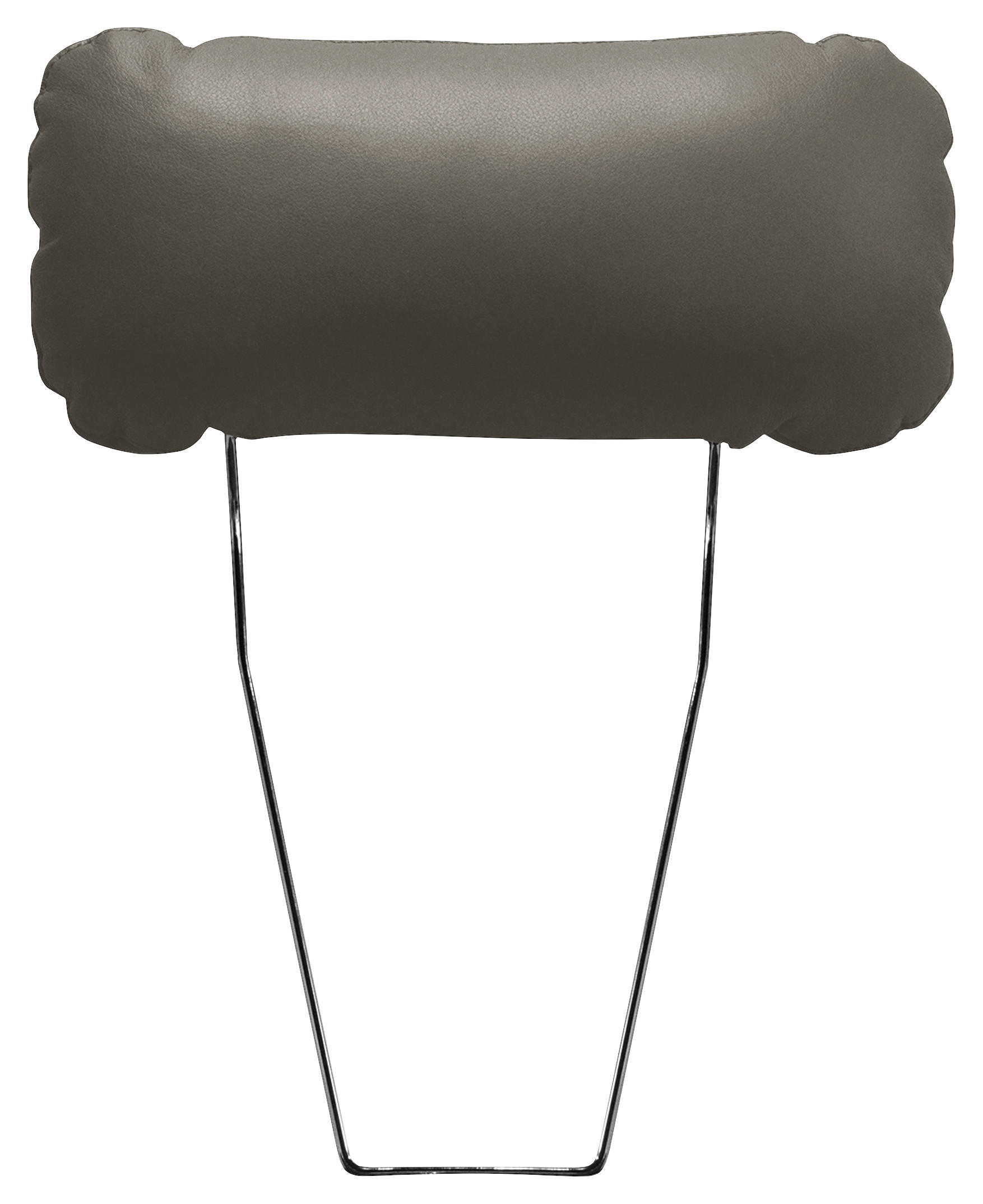 KOPFSTÜTZE - Schlammfarben, Design, Leder/Textil (43/18/15cm) - Livetastic