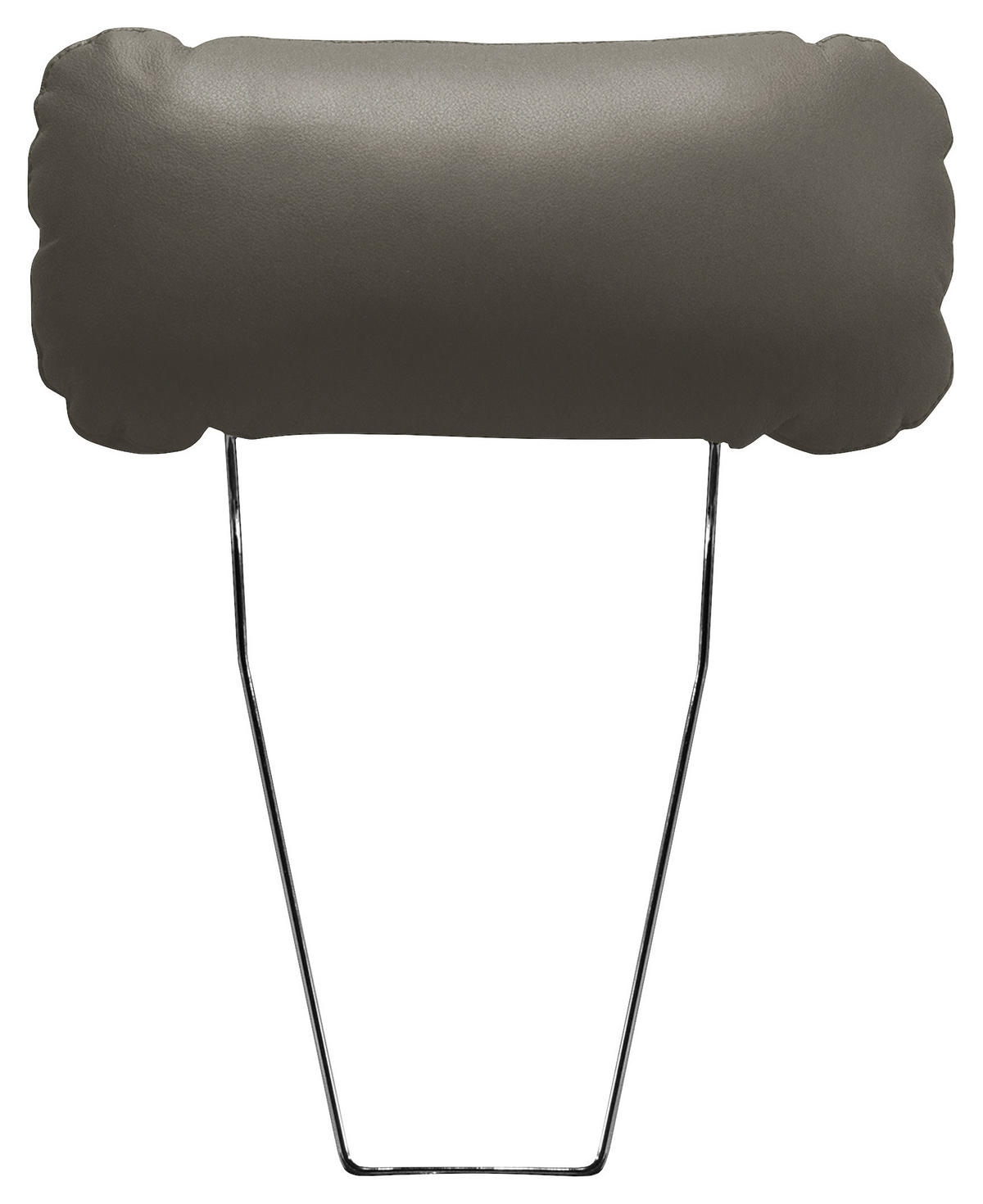 KOPFSTÜTZE - Schlammfarben, Design, Leder/Textil (43/18/15cm) - Livetastic