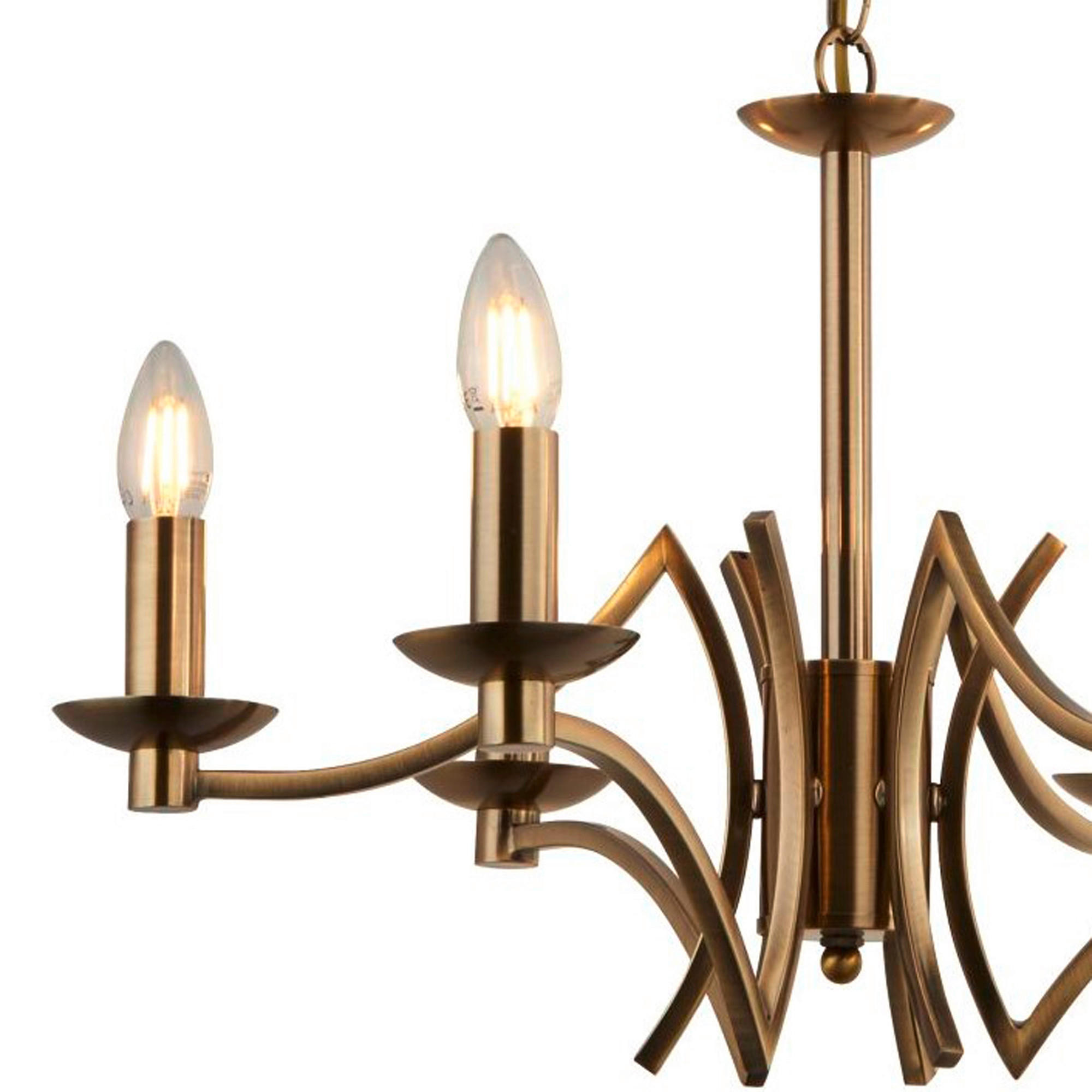 KRONLEUCHTER Ascout 56/150 cm   - Messingfarben, Design, Metall (56/150cm)