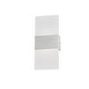 LED-WANDLEUCHTE Foder 5/12/27 cm   - Weiß/Nickelfarben, MODERN, Kunststoff/Metall (5/12/27cm) - Fischer & Honsel