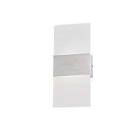LED-WANDLEUCHTE - Weiss/Nickelfarben, Modern, Kunststoff/Metall (5/12/27cm) - Fischer & Honsel