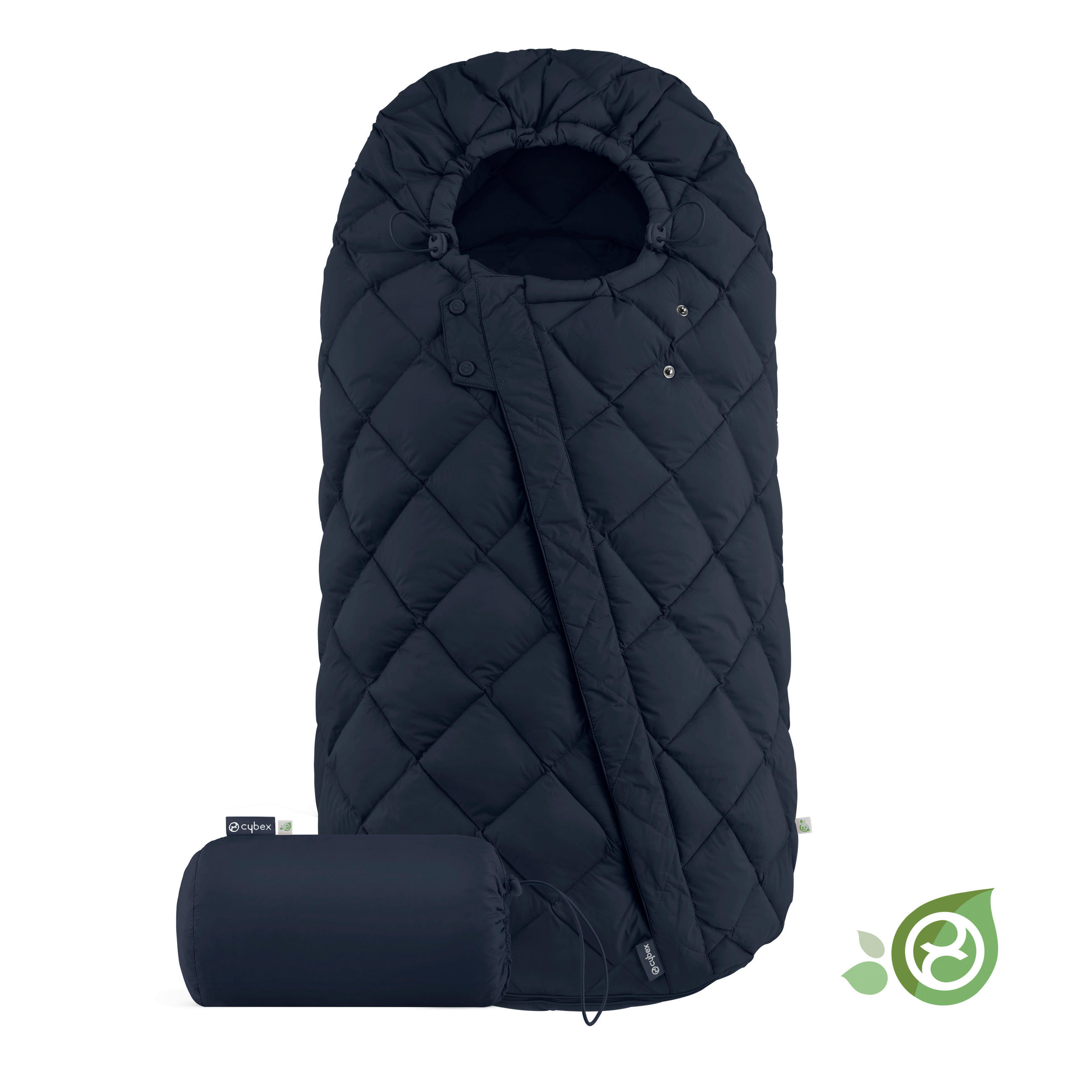 FUßSACK Snogga 2  - Dunkelblau, Basics, Textil (90/50/20cm) - cybex GOLD