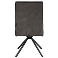 STUHL - Schwarz/Grau, Design, Textil/Metall (46,5/91/62,5cm) - Ambia Home