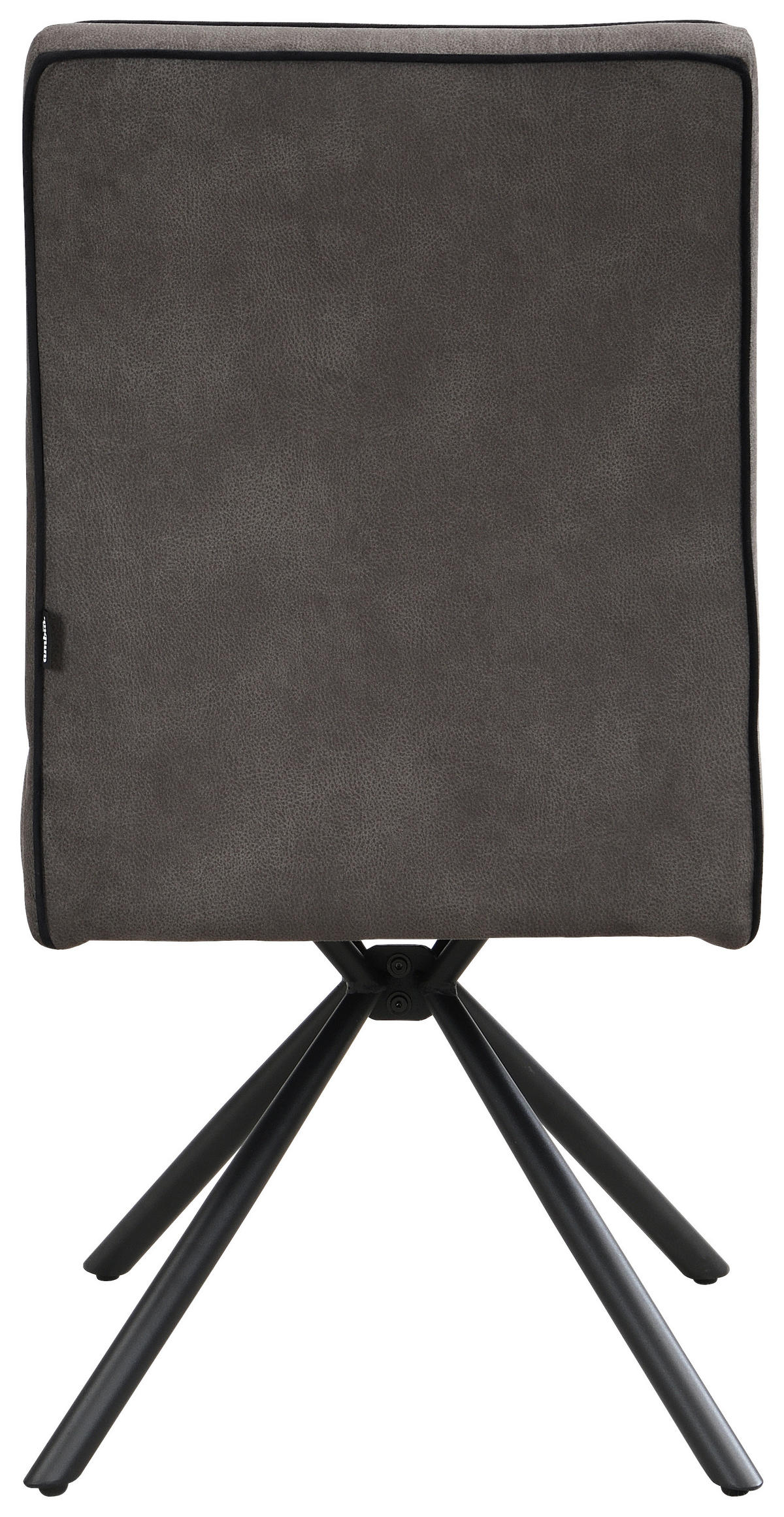 STUHL - Schwarz/Grau, Design, Textil/Metall (46,5/91/62,5cm) - Ambia Home