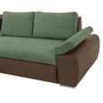 ECKSOFA  in Flachgewebe Braun, Olivgrün  175/271 cm  - Braun/Olivgrün, Design, Kunststoff/Textil (175/271cm) - Xora