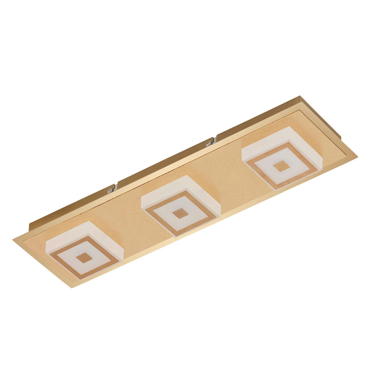 LED SVJETILJKA STROPNA  - zlatne boje, Basics, metal/plastika (44/12/5,4cm)