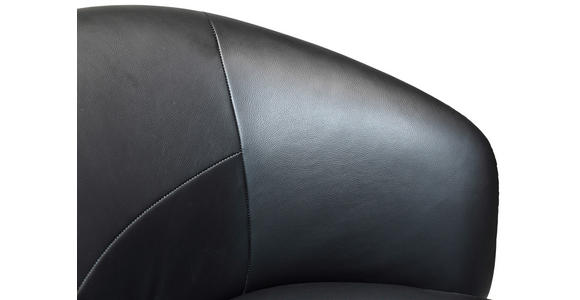 DREHSTUHL Schwarz - Schwarz, Design, Leder/Kunststoff (62/79,5-87,5/61.5cm) - Novel