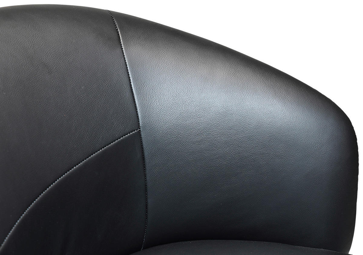 DREHSTUHL  in Schwarz  - Schwarz, Design, Leder/Kunststoff (62/79,5-87,5/61.5cm) - Novel