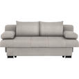 SCHLAFSOFA Helen in Hellgrau  - Wengefarben/Hellgrau, KONVENTIONELL, Holz/Textil (200/80/104cm) - Novel