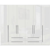 ORMAR SA KLASIČNIM VRATIMA bela, bela visoki sjaj  272/224/56 cm  - bela visoki sjaj/bela, Dizajnerski, pločasti materijal/plastika (272/224/56cm)