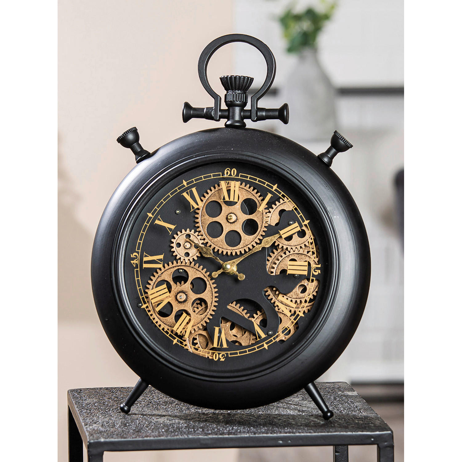 WANDUHR  Schwarz  - Schwarz, LIFESTYLE, Kunststoff/Metall (29/38/6cm)
