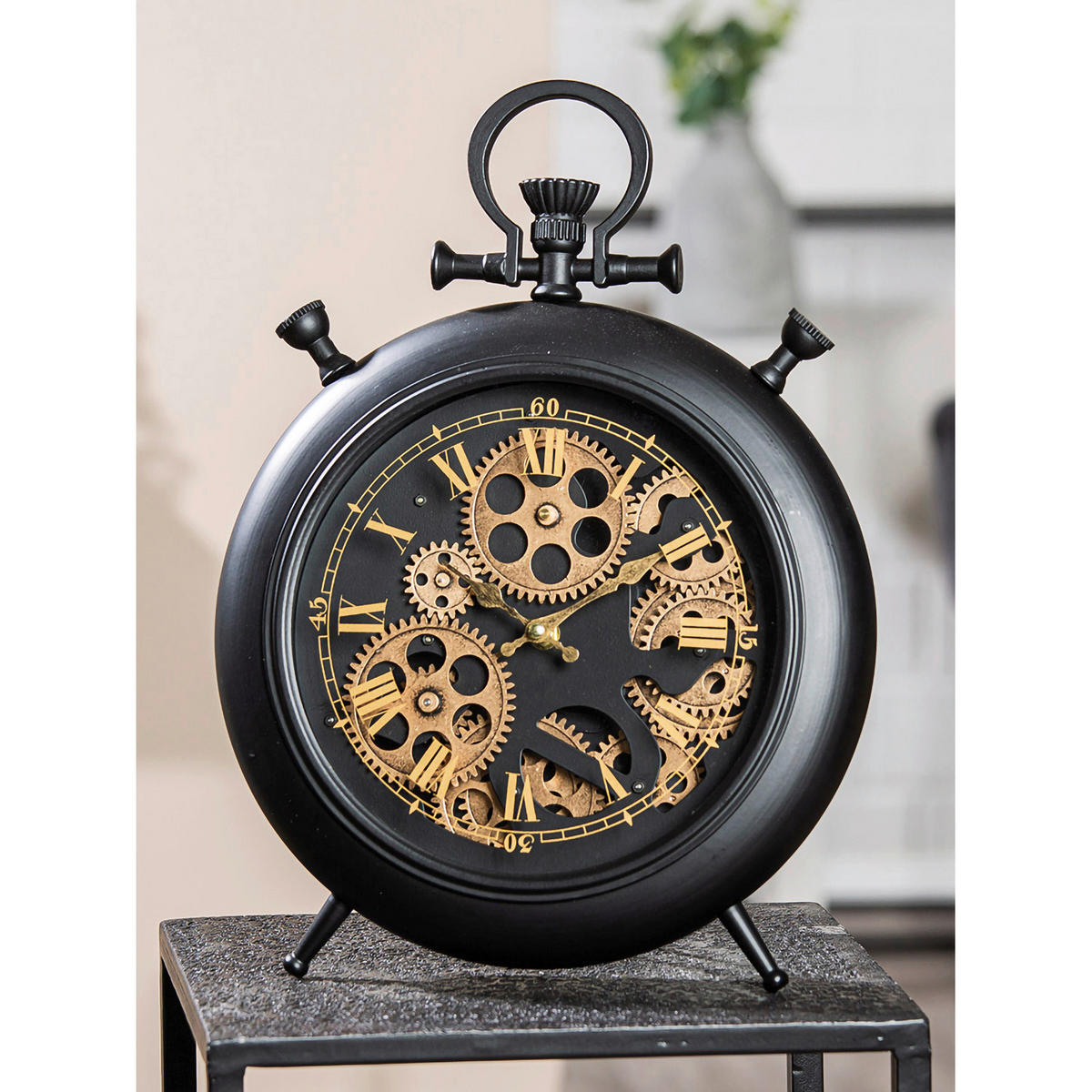 WANDUHR  Schwarz  - Schwarz, LIFESTYLE, Kunststoff/Metall (29/38/6cm)