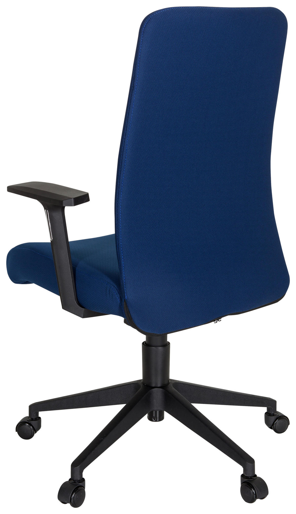 OTOČNÁ ŽIDLE, plochá tkanina, modrá, černá - modrá/černá, Moderní, textil/plast (65/120/62cm) - MID.YOU