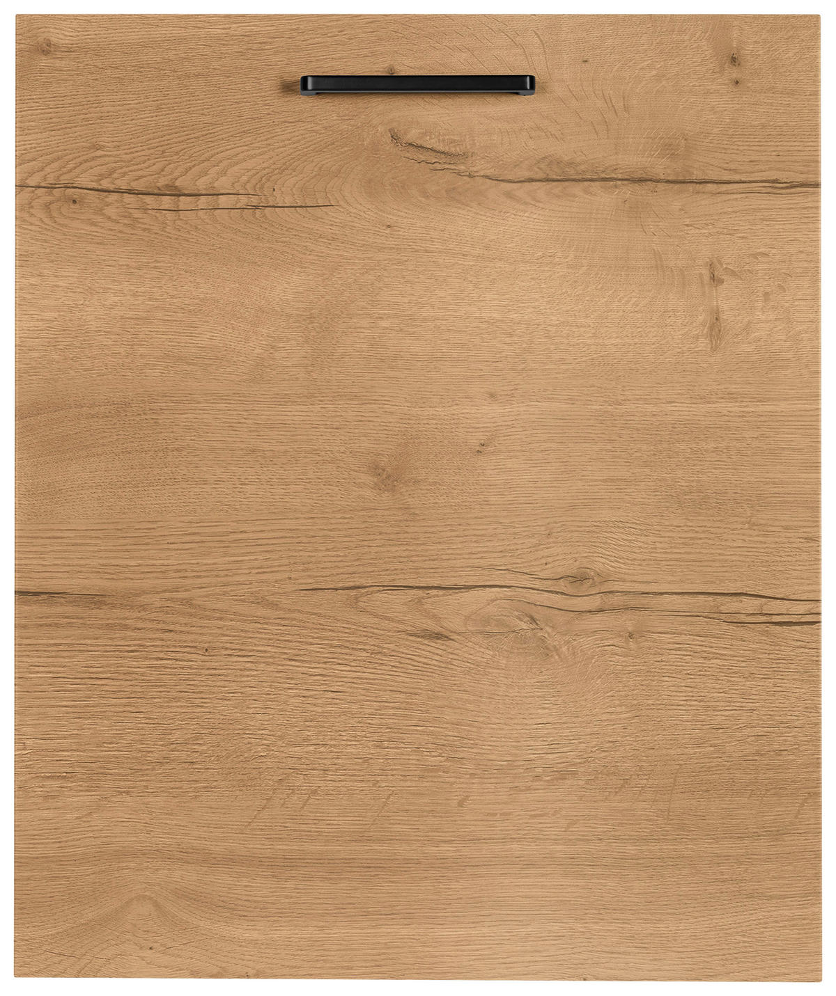 GESCHIRRSPÜLERFRONT 45/72/1,9 cm  in Eichefarben  - Eichefarben/Schwarz, MODERN, Holzwerkstoff/Metall (45/72/1,9cm) - Nobilia