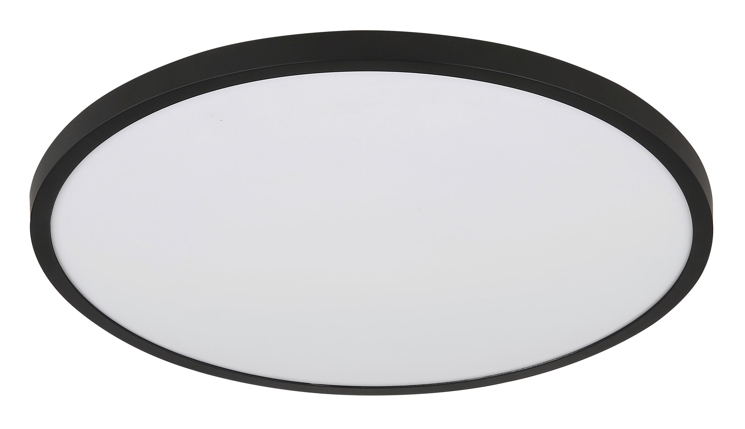 LED-DECKENLEUCHTE 30/3,5 cm   - Schwarz/Weiß, KONVENTIONELL, Kunststoff (30/3,5cm) - Globo
