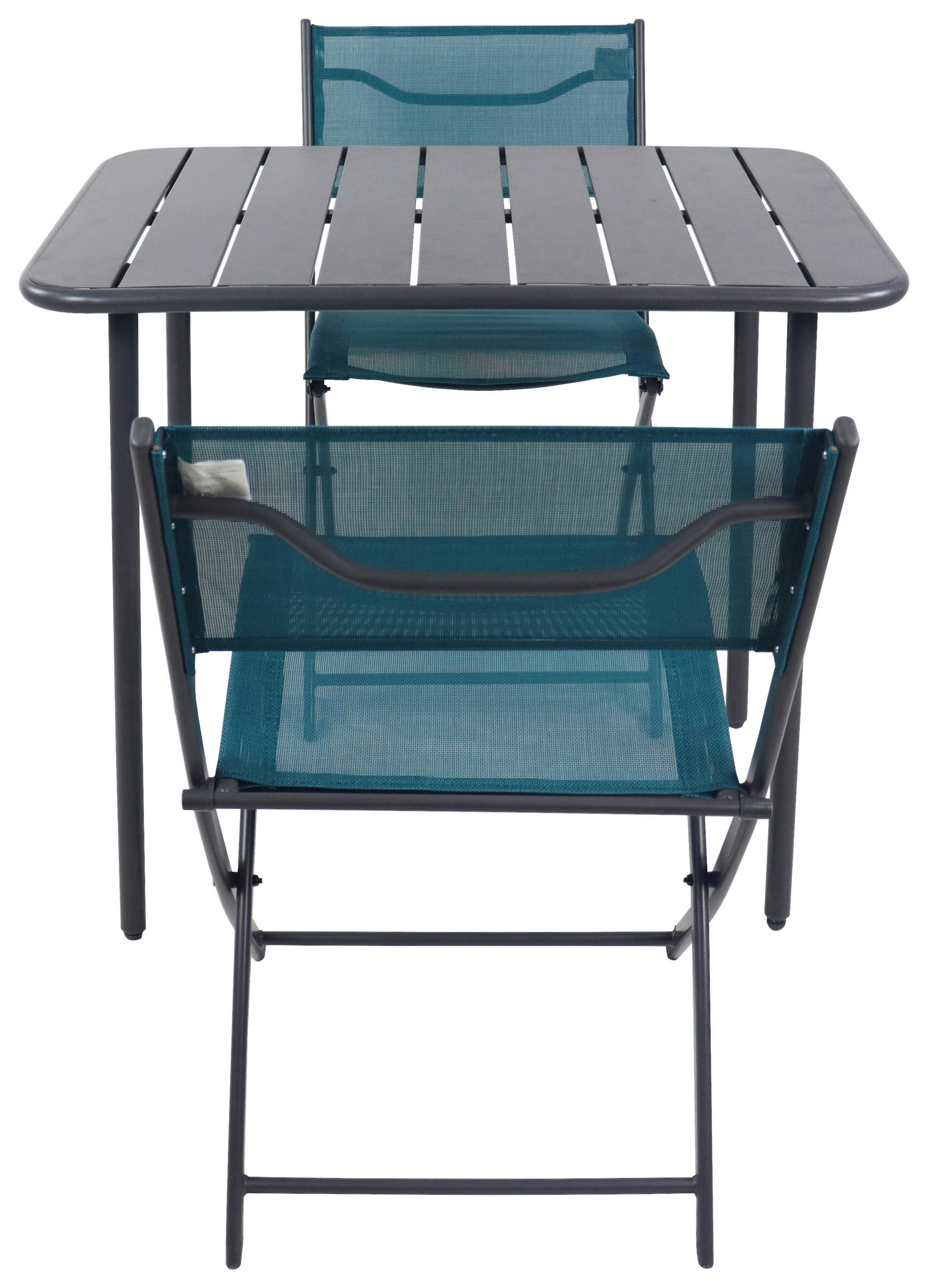 GARTENSET  3-teilig  - Türkis/Schwarz, Modern, Kunststoff/Textil - Ambia Garden