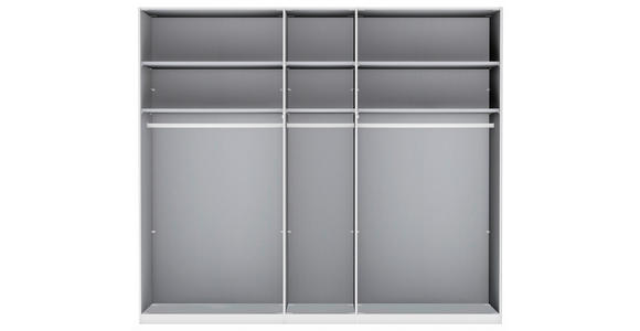 FALTTÜRENSCHRANK 250/216/58 cm 5-türig  - Schieferfarben/Eiche Bianco, KONVENTIONELL, Glas/Holzwerkstoff (250/216/58cm) - Dieter Knoll